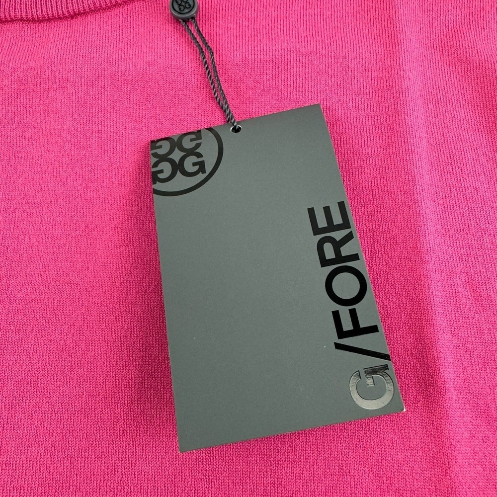 NWT G/Fore Pink & White‎ Wool Blend Long Sleeve Crewneck Sweater Mens Size XL - Picture 6 of 7